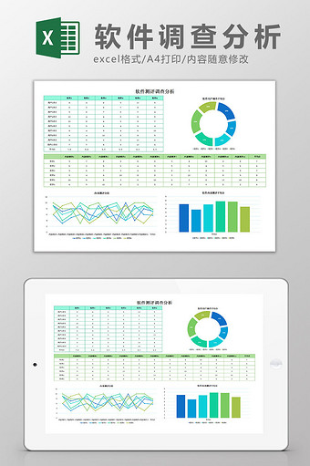 软件调查分析excel模板图片