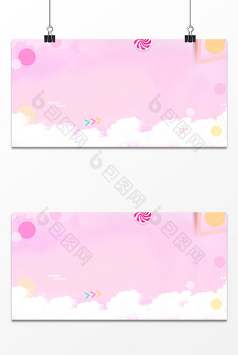 粉色暖色系电商女性产品浪漫甜美海报背景图片