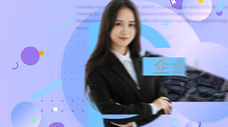 简洁时尚企业人物介绍图文包装AE模板