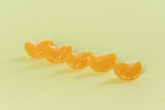 排列整齐的橘子瓣淡绿色<strong>小清新</strong>