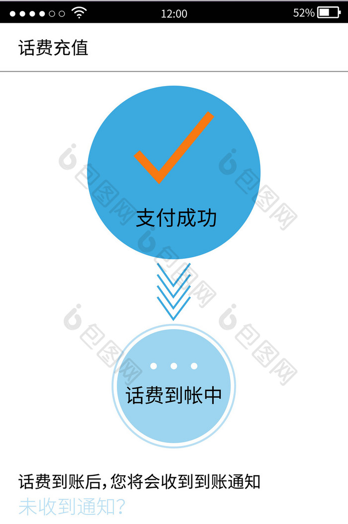 手机简约蓝色充值a手机UIv手机模板界面免费下载深圳时尚家具设计周第33届图片