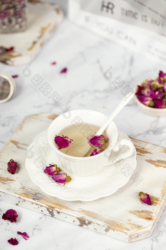 干玫瑰花养生美白茶