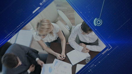 信息科技企业宣传片展示图文包装AE模板