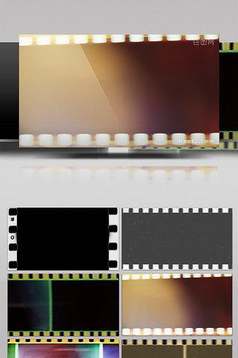 8款4K电影胶片特效元素素材视频图片