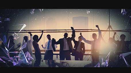 科技互联网宣传<strong>图文</strong>展示PR模板