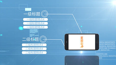 手机app页面数据展示AE模板