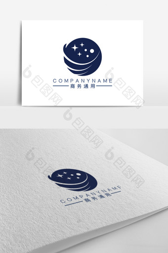 创意星月商务通用logo标志设计图片