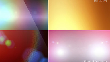 5组梦幻漏光转场合成特效视频素材