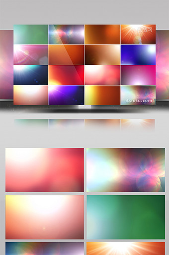 22组炫光漏光视频叠加装饰素材图片
