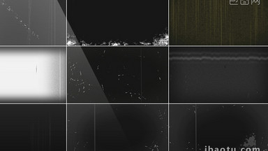 8组带通道老电影特效合成视频素材