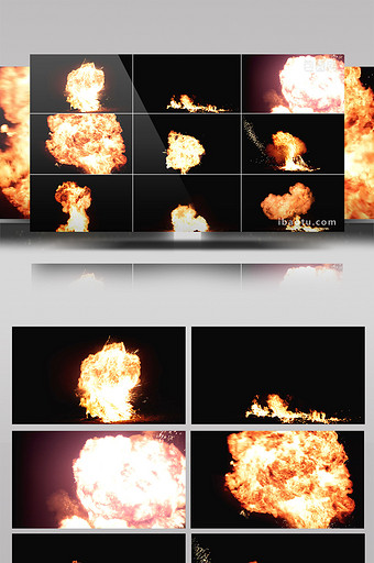 10组爆炸真实火焰特效素材图片