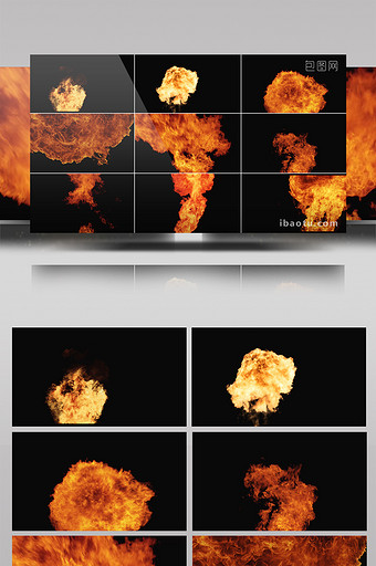 10组爆炸火团特效素材图片