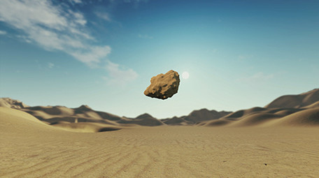 震撼石头冲击沙化文字电视电影片头AE模板