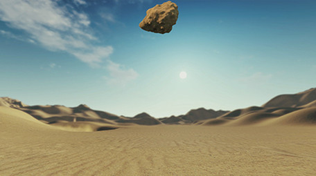 震撼石头冲击沙化文字电视电影片头AE模板