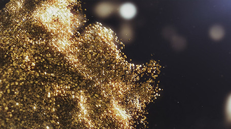 4K金色粒子蝴蝶LOGO片头 AE模板