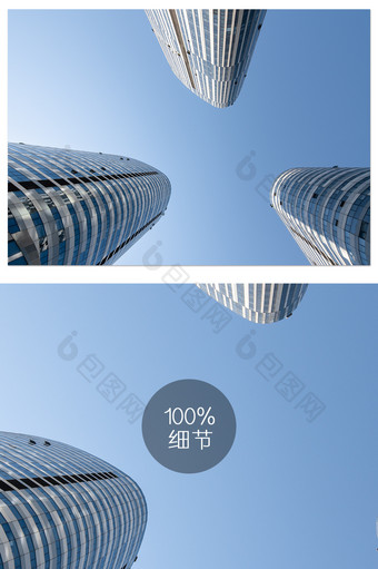 蓝色时尚大气高端建筑背景图图片