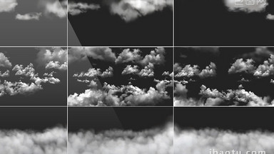 3组带通道云层视频素材