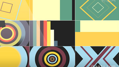 12组带通道mg图形转场素材元素