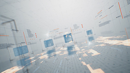 科技三维空间LOGO片头AE模板