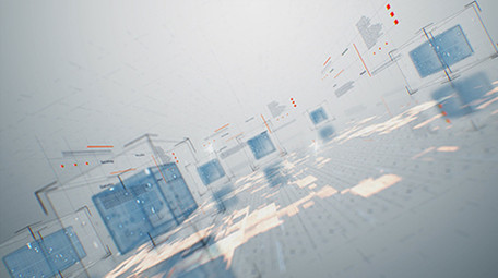 科技三维空间LOGO片头AE模板