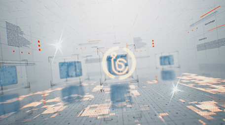 科技三维空间LOGO片头AE模板