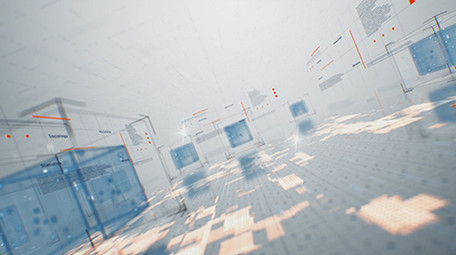 科技三维空间LOGO片头AE模板