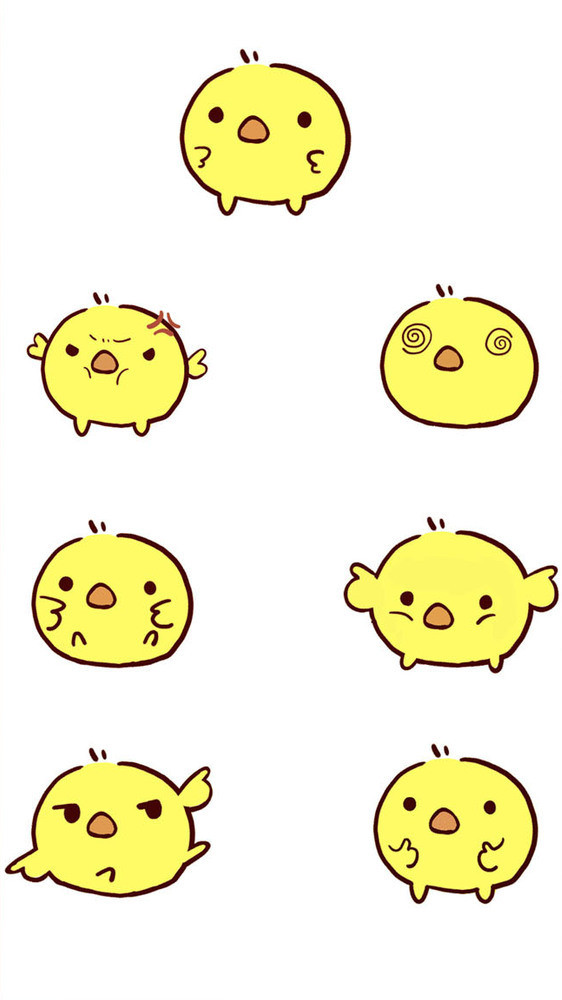 黄色小鸡可爱动态表情包图片
