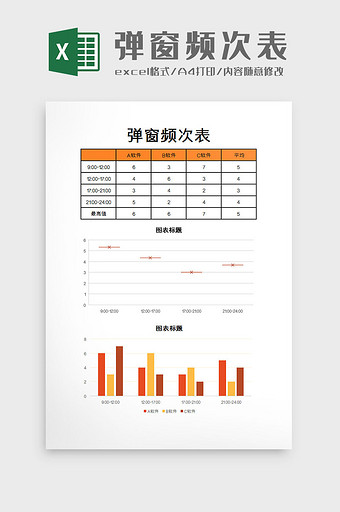 弹窗频次表excel模板图片