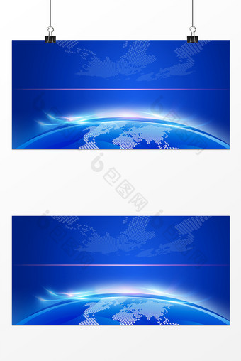 地球蓝色展板背景图片