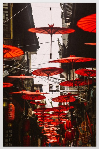 日系风格 美丽街景摄影图图片