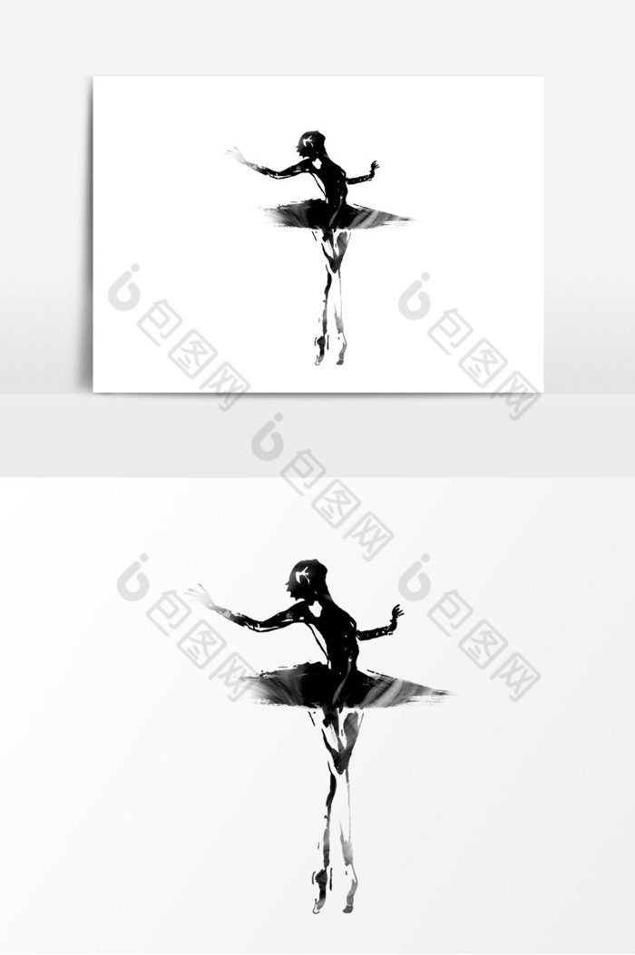 水墨舞蹈人物舞者图片图片