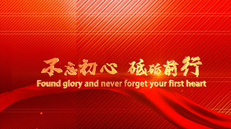 震撼大气红色党政图文演绎模板