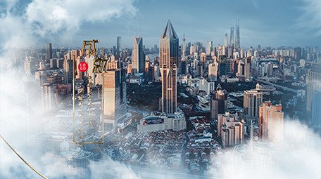 震撼大气云层穿越图片金字宣传片AE模板