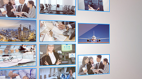 高端多图照片汇聚LOGO片头片尾Pr模板