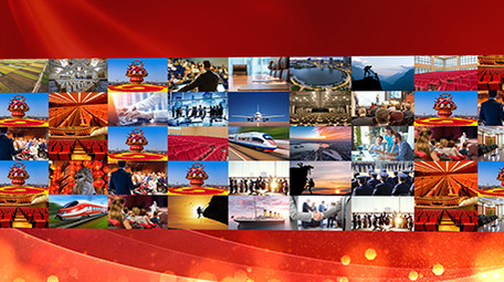 大气红色党政照片墙回忆历程宣传片AE模板