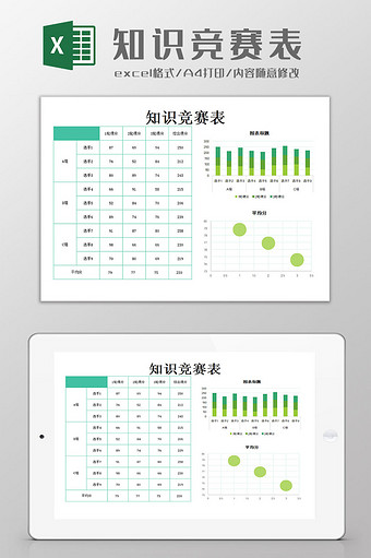 知识竞赛表excel模板图片