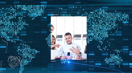 蓝色高端商务图文展示宣传AE模板