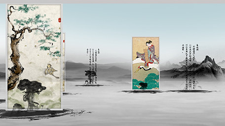 中国风水墨<strong>图文</strong>展示ae模板