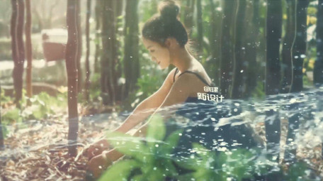 水流转场过渡图像视差特效图文相册AE模板