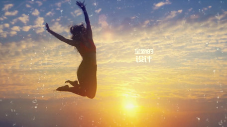 水流转场过渡图像视差特效图文相册AE模板