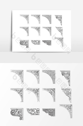 中国风装饰边框设计素材图片