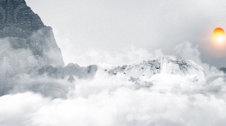 中国古风清明节追思念水墨AE模板