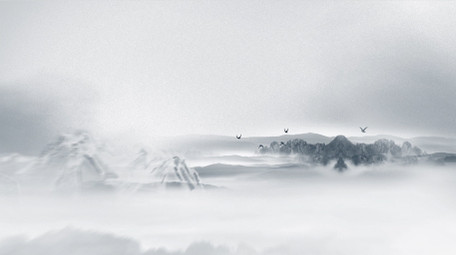 中国古风清明节追思念水墨AE模板