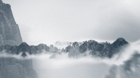 中国古风清明节追思念水墨AE模板