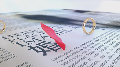 玫瑰花瓣掉落戒指婚礼片头AE模板