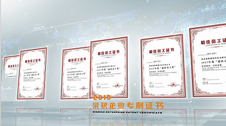 干净整洁<strong>企业</strong>荣誉证书展示ae模板