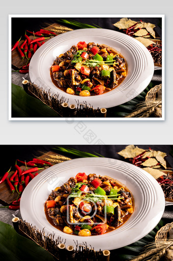 中式口水鸭美食摄影图片