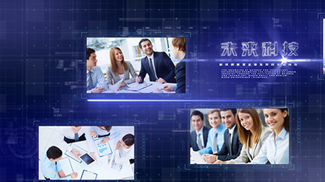 未来科技企业图文展示ae模板