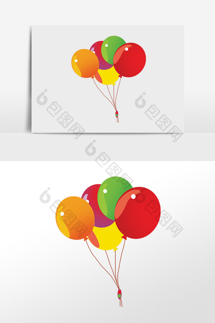 儿童节快乐彩色热气球插画图片图片