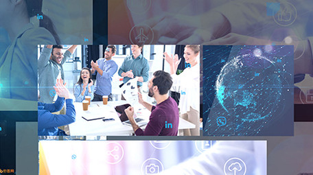 动感律动商务科技图文展示AE模板